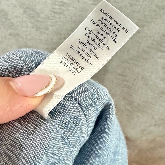 Athleta blue Cabo Linen joggers size 4 - Picture 5 of 7